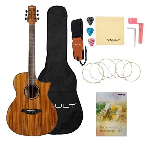 Vault Ea Inch Premium Cutaway Acoustic Guitar With Ebook Bag