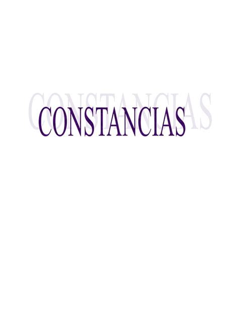 Certificados Y Constancias PDF