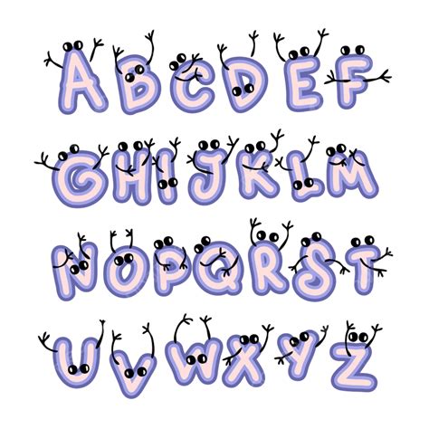 Hand Lettering Alphabet Vector Hd Images Set Of Graffiti Alphabet