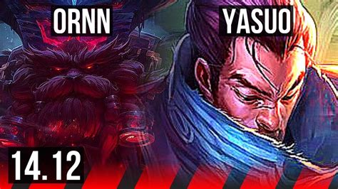 ORNN Vs YASUO TOP 7 1 5 Rank 7 Ornn EUW Challenger 14 12 YouTube