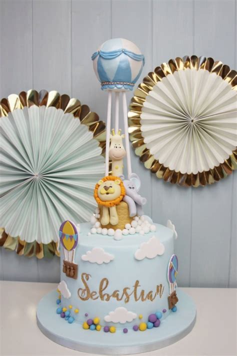 Hot Air Balloon First Birthday Cake No K Creative Cakes