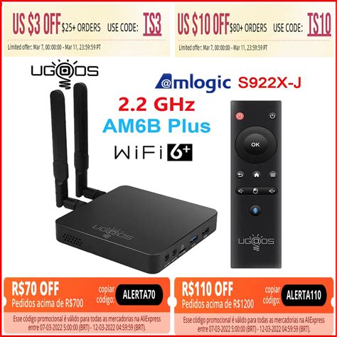 Ugoos Am Am B Plus Wifi Amlogic S X J Smart Android Tv Box Ddr