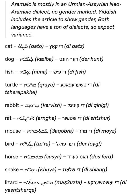 Assyrian Language Language Gender Dialect