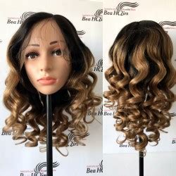 Pre Plucked Brazilian Virgin Blonde Beyonce Wave 360 Frontal Lace Full Wig BB988 Bea Hairs