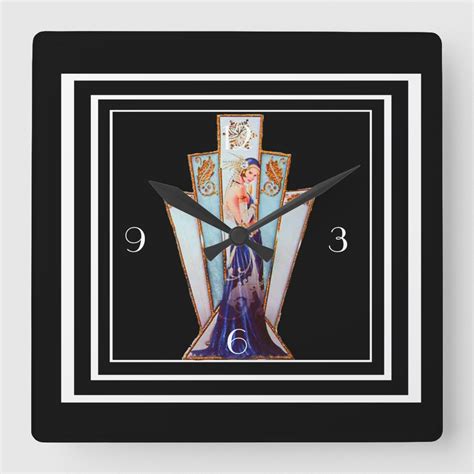 Art Deco Wall Clock Zazzle