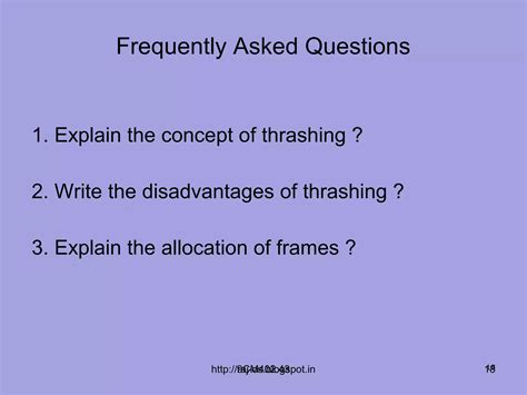 Thrashing In Os 9