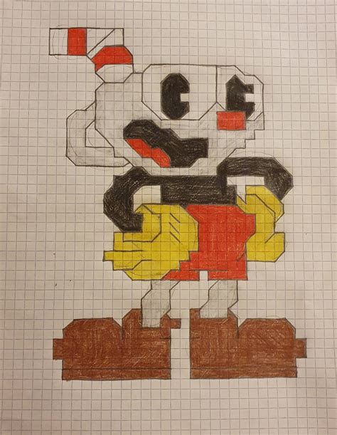 Cuphead Pixel Art By Hedgehoggaming On Deviantart