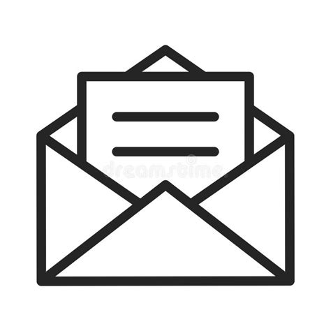 Open Envelope With Letter Vector Icon In Modern Design Style For Web