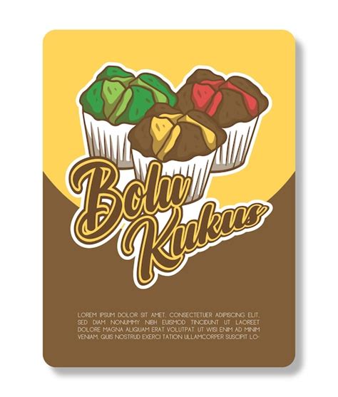 Premium Vector | Bolu kukus traditional snack indonesian vector design