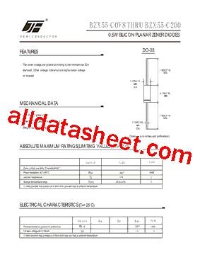 Bzx C V Datasheet Pdf Jinan Jingheng Group Co Ltd