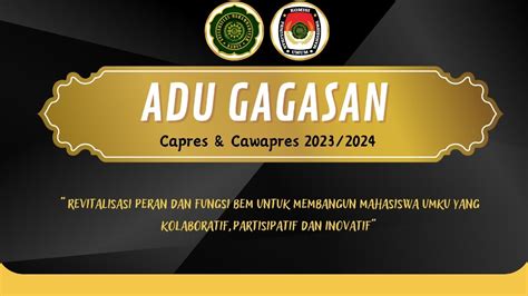 Adu Gagasan Capresma Dan Wacapresma Youtube