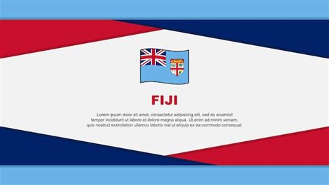 Premium Vector Fiji Flag Abstract Background Design Template Fiji