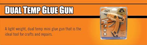 Gorilla Dual Temp Mini Hot Glue Gun Kit With 30 Hot Glue Sticks Amazon Ca Home