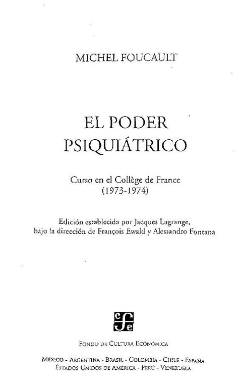 Pdf Foucault Michel El Poder Psiquiatrico Pdf Dokumen Tips