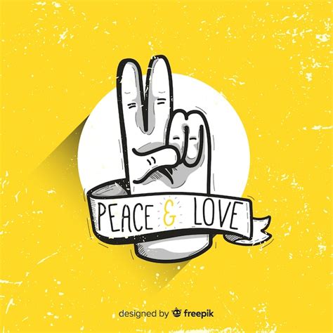 Free Vector | Peace sign background