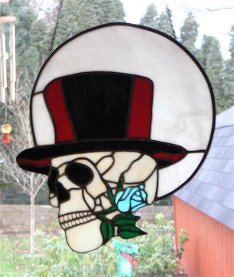 111 Best Stained Glass Skulls Images On Pinterest Skull Art Skulls And Stained Glass Panels