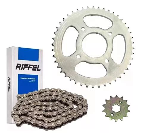 Kit Transmision Completo C Cadena Riffel Gilera Vc