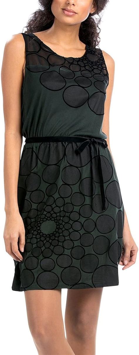 Desigual Damen Kleid Gr XXL Schwarz Amazon De Bekleidung