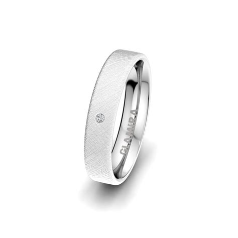 Achetez Bague De Mariage Classic Step Mm En Argent Blanc Diamant