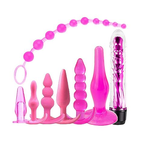 Lb Kit Plug Anal De Silicone Jelly Vibrador Pe As