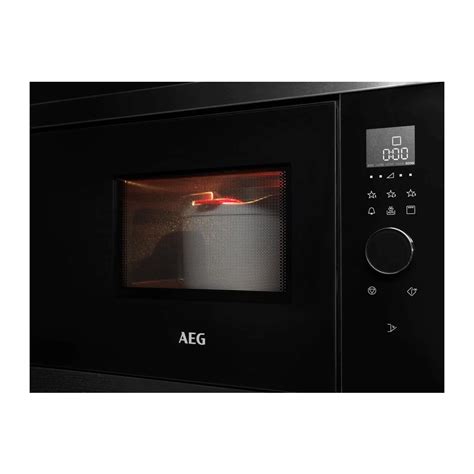 Four Micro Ondes Compact Aeg Avec Grill Mbb Dem Avec Porte Noire