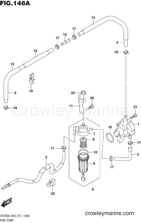 Fuel Pump Serial Range Four Stroke Outboard Df Ast