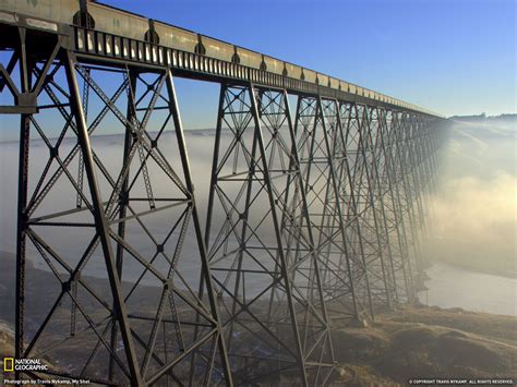 The Lethbridge Viaducthigh Level Bridge Lethbridge Alberta Canada