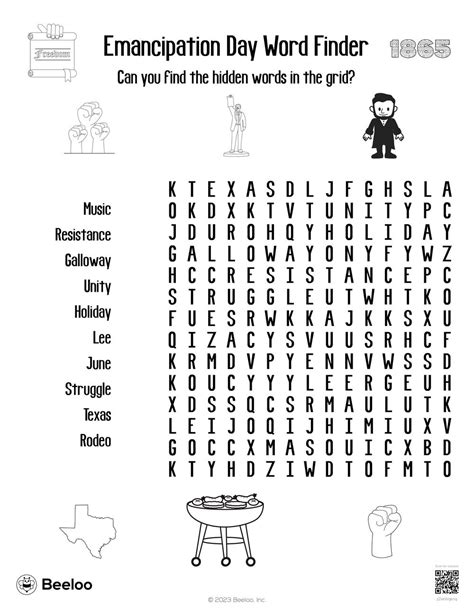 Juneteenth Themed Word Searches Beeloo Printables