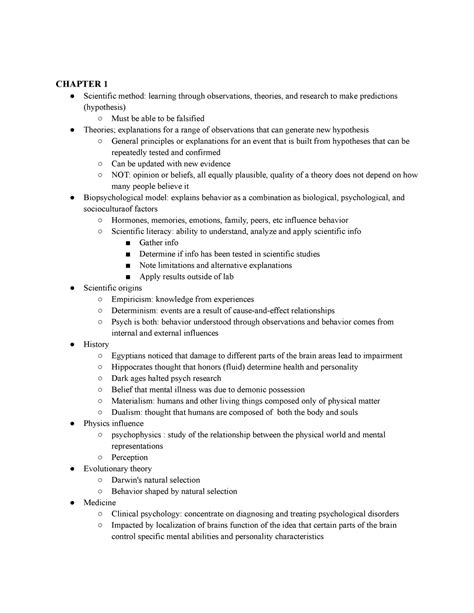 Midterm Review Chapter Scientific Method Learning Through