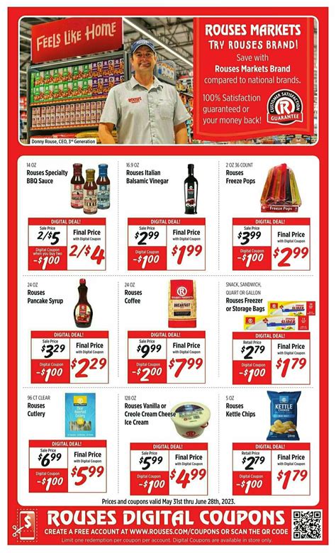 Rouses Markets Digital Coupons Weekly Circular From May 31