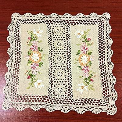 Amazon Grelucgo Handmade Crochet Cotton Lace Table Placemats