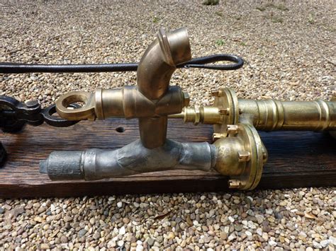 Restored Antique Cast Iron And Brass Garden Working Water Hand Pump With Tap Dragonquarry