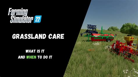 Fs22 Grassland Care What Is It And When To Do It Farming Simulator 22 Youtube