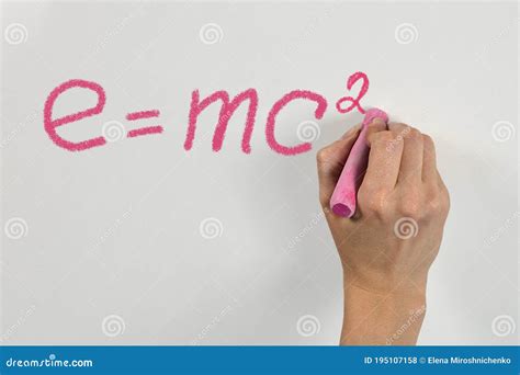 Mass Energy Equivalence Formula Royalty Free Stock Photo