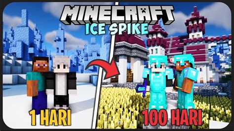 Hari Di Minecraft Tapi Ice Spike Only Kerajaan Salju Youtube