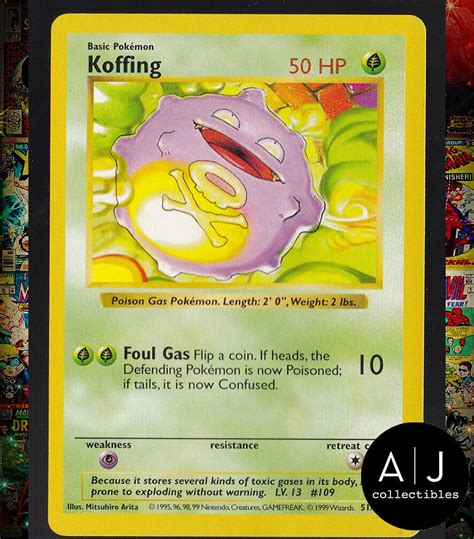 Koffing Base Set Pokemon Card For Sale MAVIN