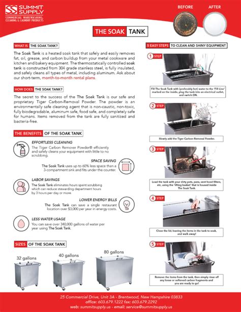 Soak Tank Brochure Summit Supply