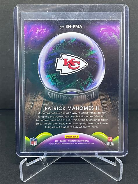 2021 22 Panini Contenders Supernatural Patrick Mahomes II No SN PMA