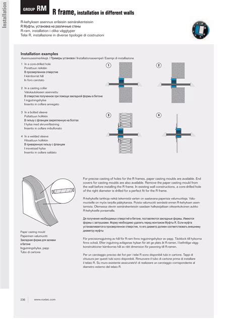 Roxtec Cable Transit Seals R Transit Frames PDF