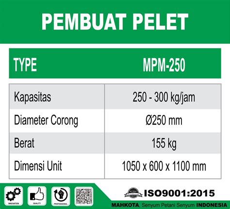 Mpm Pellet Machine Mesin Cetak Pelet Mahkota Karya Delitama