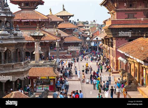 Durbar Square Patan Nepal Stock Photo Alamy