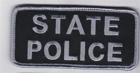 Tactical State Police Morale Patch Velcro About 3 By Kmoutfitters