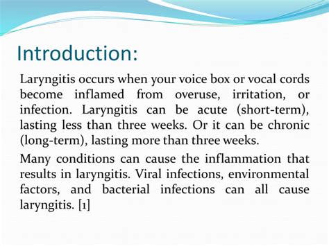 Laryngitis Pptx