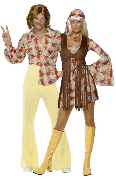 Déguisement Couple Hippie Année 60 Costume Couple Disco