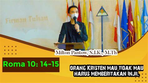 Ibadah Akhir Bulan Mahasiswa Stt Ikat Jakarta Milton Pantow S I K