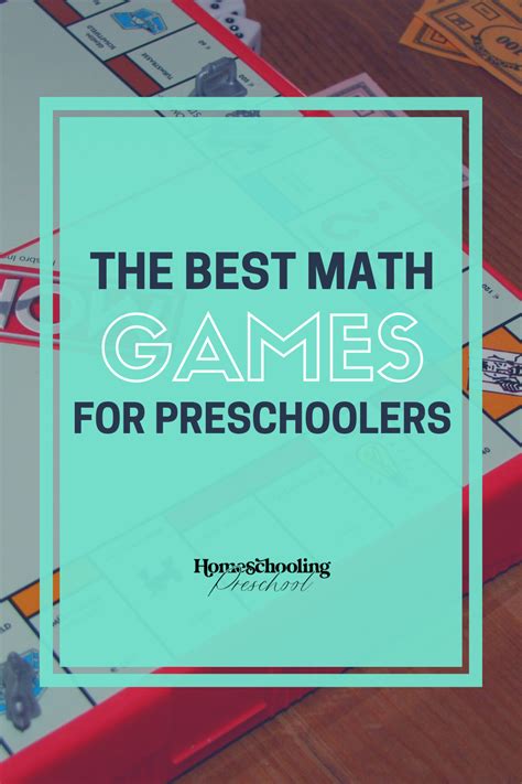 The Best Math Games for Preschoolers - Homeschooling Preschool