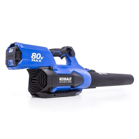 Kobalt 80 Volt Max 630 Cfm 140 Mph Brushless Handheld Cordless Electric Leaf Blower 25 Ah