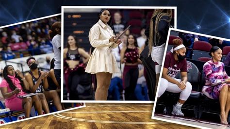 Texas A&M coach Sydney Carter defends her courtside style - Good Morning America