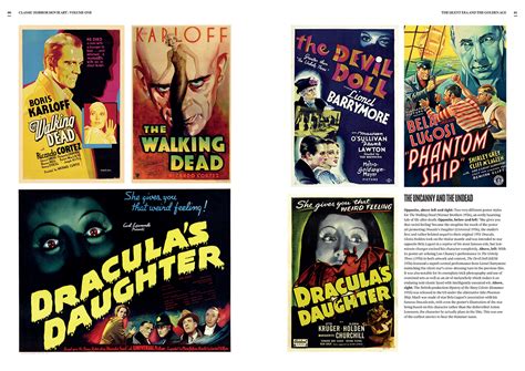 Classic Horror Movie Art Volume One The Silent Era And The Golden Age