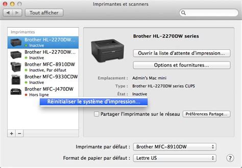 Comment R Initialiser Le Syst Me Dimpression Sur Macintosh Os X